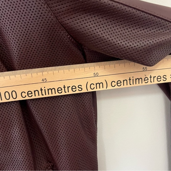 Zara Men's Maroon Bomber Jacket - Picture 6 of 8